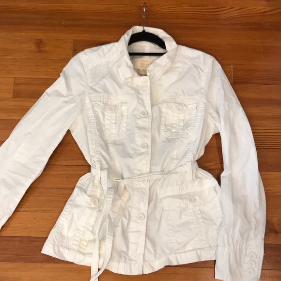 J. Crew Jackets & Blazers - JCREW CLASSIC TWILL COTTON JACKET WITH BELT